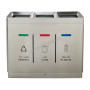 Recycle Bin Steel 3 Open top New Model