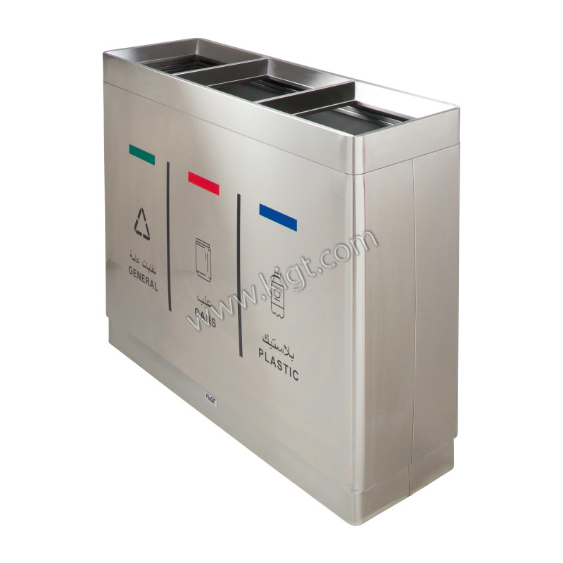 Recycle Bin Steel 3 Open top New Model