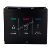 Recycle Bin Steel 3 Open top New Model Black Color
