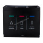 Recycle Bin Steel 3 Open top New Model Black Color