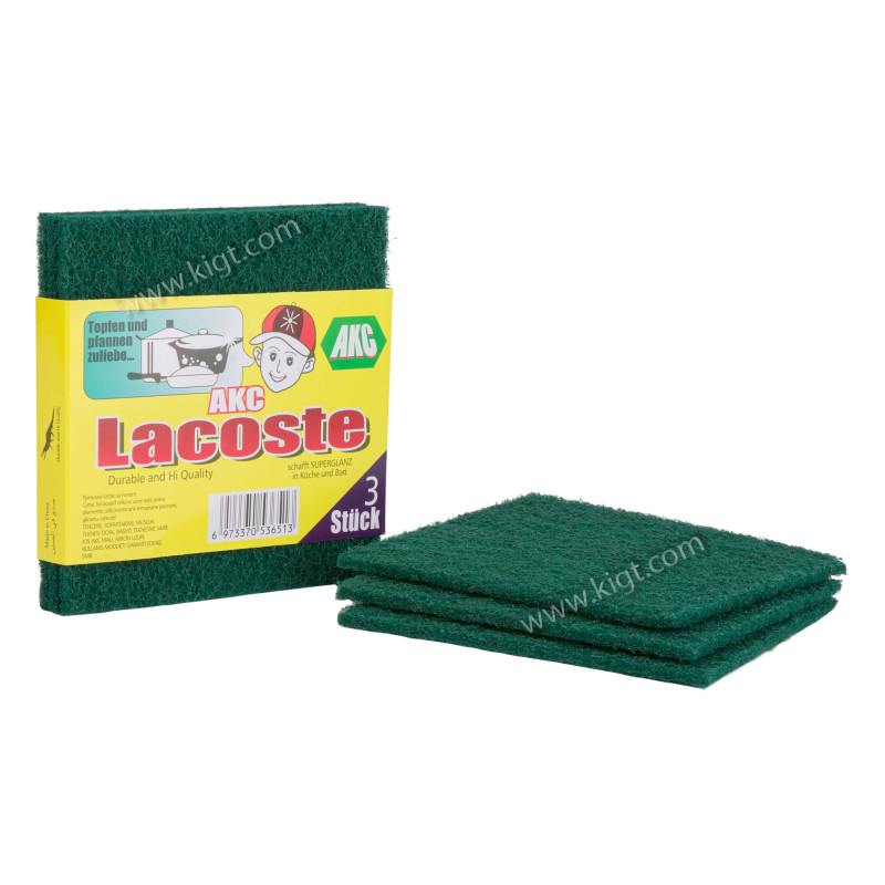 Scouring pad green 13*13 cm