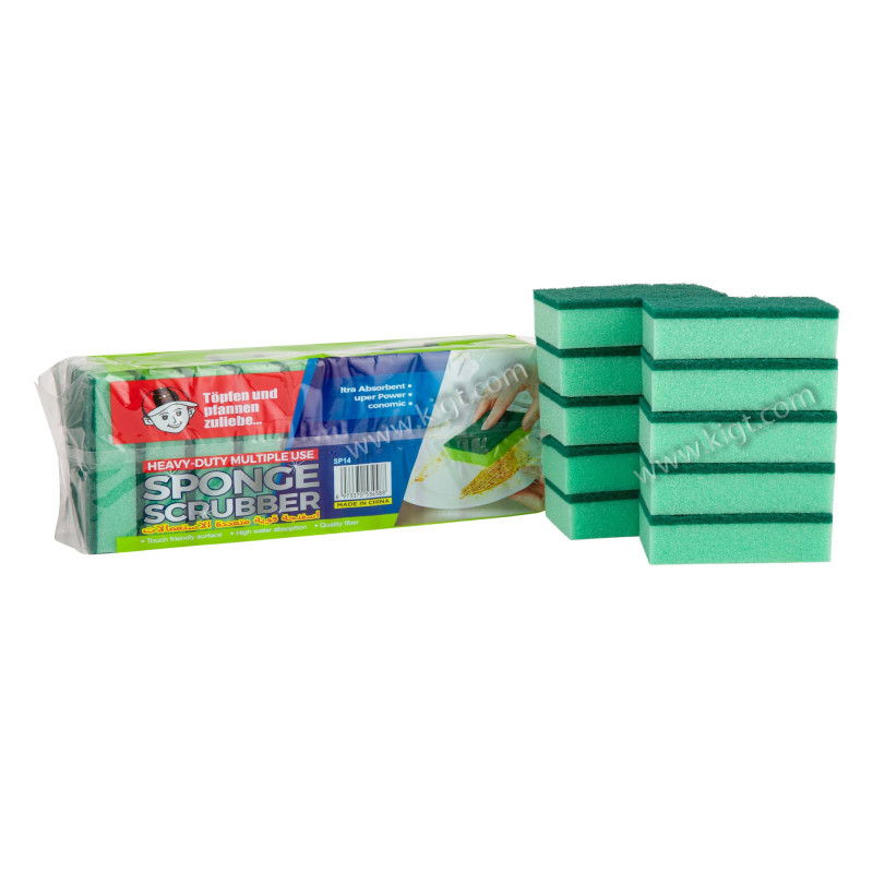 Light Duty multi Color Sponge With Scourer
