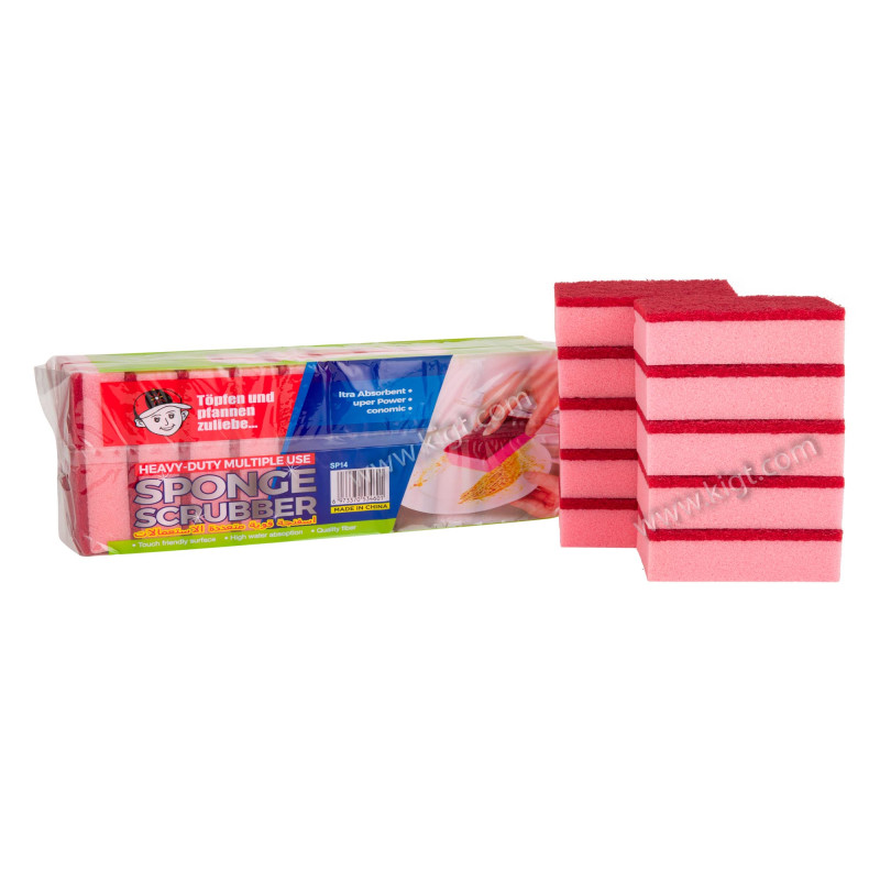 Light Duty multi Color Sponge With Scourer