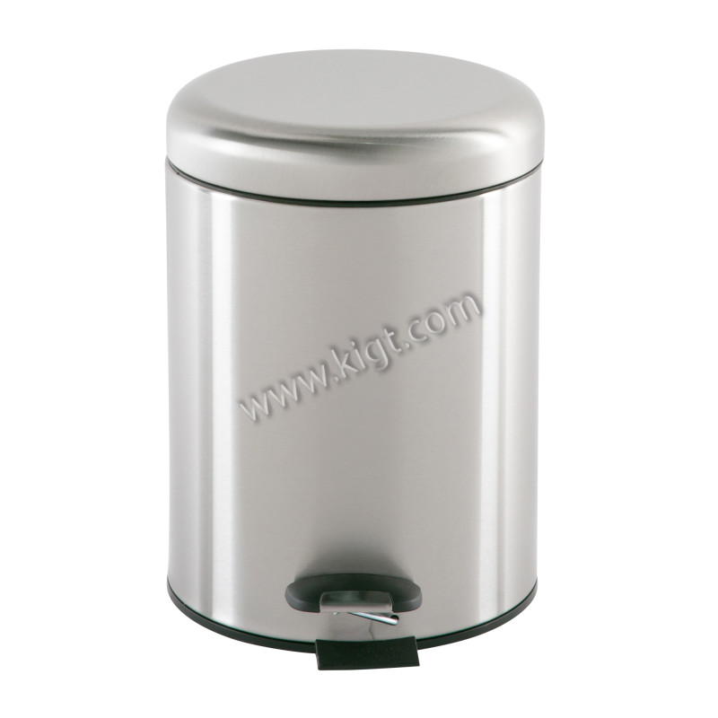 5L Trash Can With Quiet-Close Lid Matt with Finger Print Proof