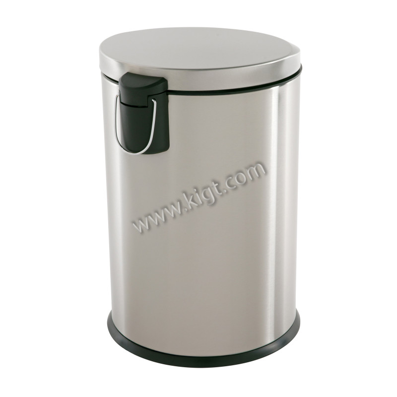 20L Moon Cover Pedal Bin With Moon Shape Pedal and Lid Moon Edge Satin & Finger Print Proof