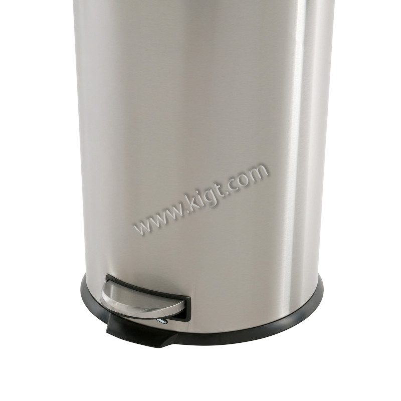 20L Moon Cover Pedal Bin With Moon Shape Pedal and Lid Moon Edge Satin & Finger Print Proof