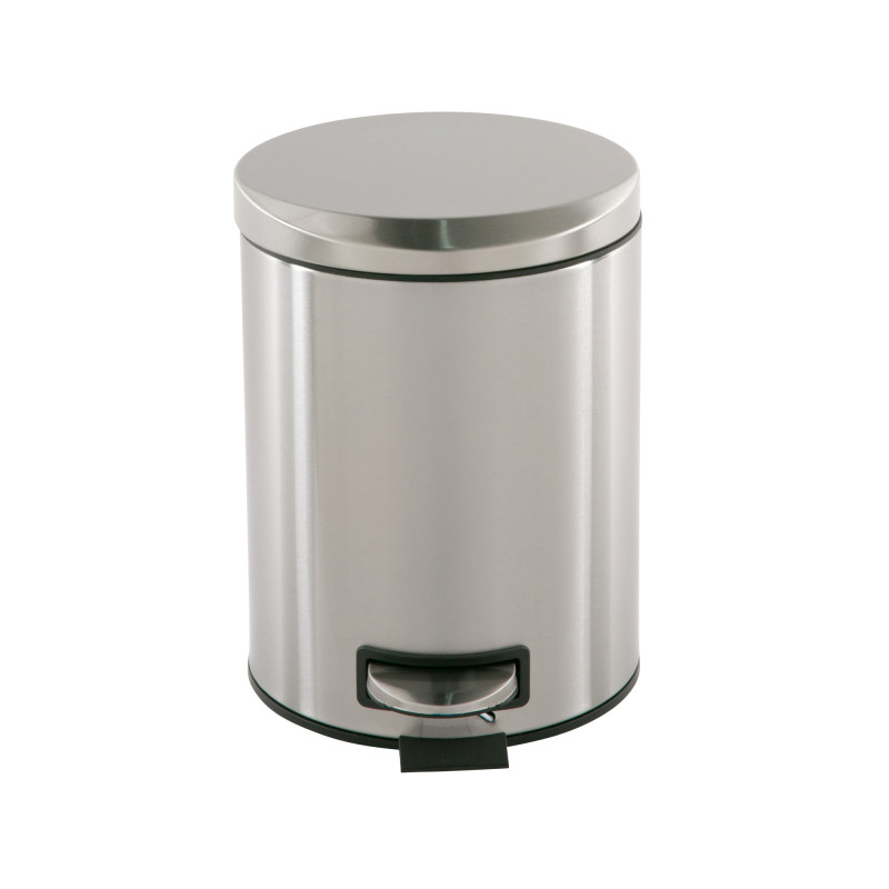 5L Moon Cover Pedal Bin With Moon Shape Pedal and Lid Moon Edge Satin & Finger Print Proof