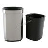 20L Open Top Trash Can With Inner Bucket Matt With Anti-Finger Print