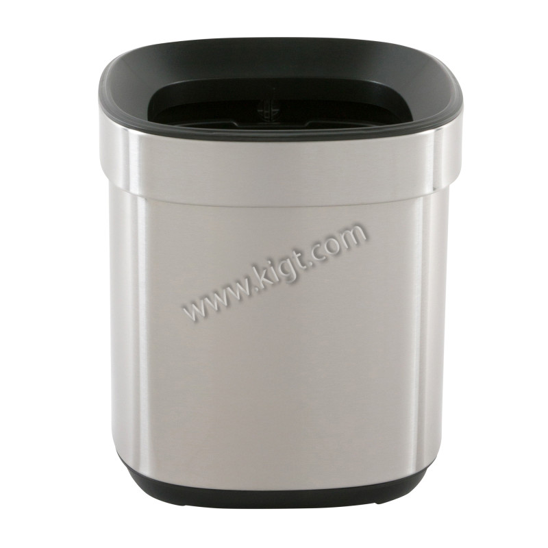 8L Open Top Trash Can With Inner Bucket Matt With Anti-Finger Print