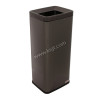 open top  trash bin steel Black Gold  1 x 2 Pcs