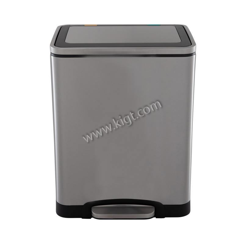 Steel bin with Pedel Slow Motion 30 ltr ( 15 + 15 L)