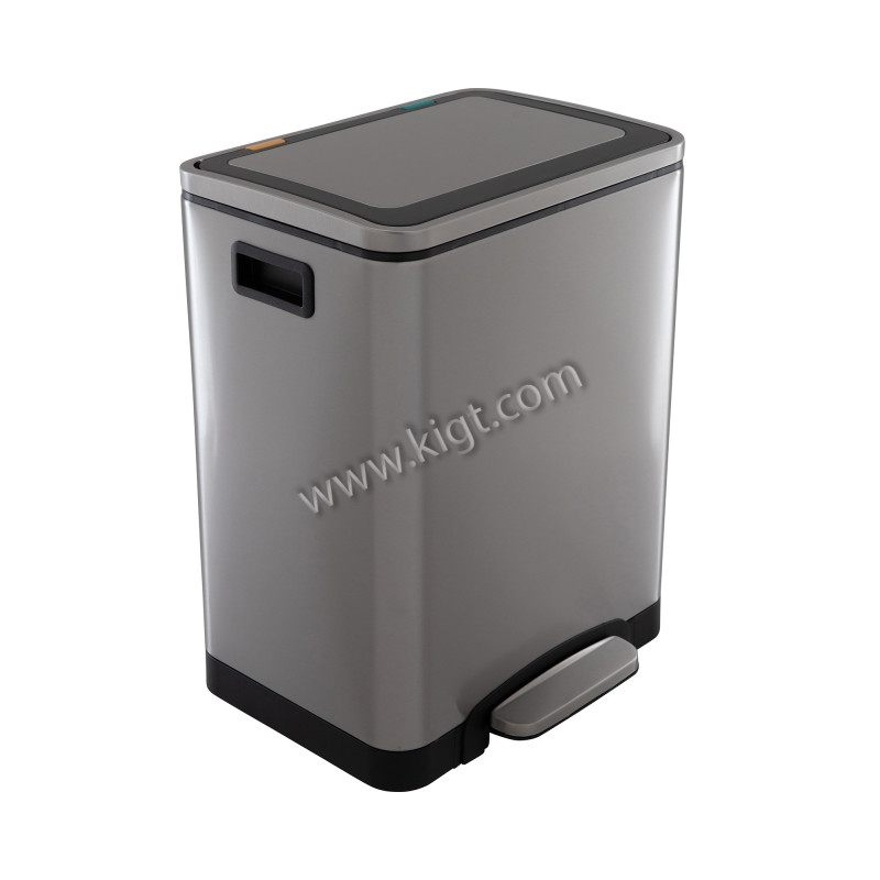 Steel bin with Pedel Slow Motion 30 ltr ( 15 + 15 L)
