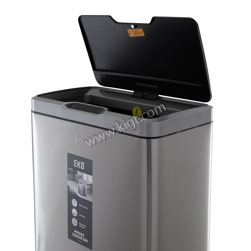 80L Sensor trash can brushed fingerprint proof  1x1 Ps