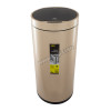 35 L  Sensor trash can brushed fingerprint proof round  1x1 Ps