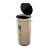 35 L  Sensor trash can brushed fingerprint proof round  1x1 Ps