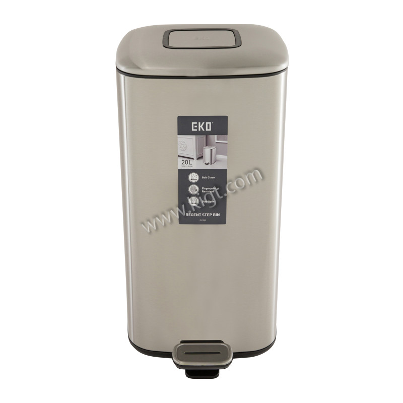 EKO 20 L Square Step Bin  Soft Closed