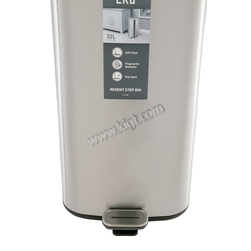 EKO 32 L Square Step Bin  Soft Closed