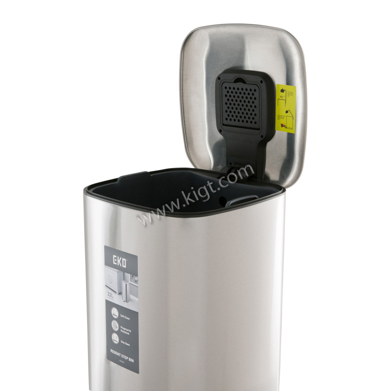 EKO 32 L Square Step Bin  Soft Closed
