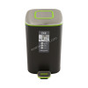 12 L Regent  Step Bin  Soft Closed  Matt Black  1x2 Pcs