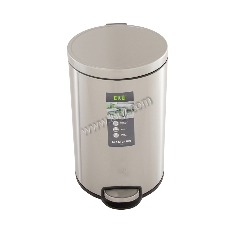 12 L Step Bin  Soft Closed  Round  1x2 Pcs