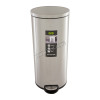 EKO 30 LTR pedal bin, soft close, PP liner, S/S satin and fingerprint finish