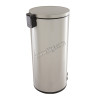 EKO 30 LTR pedal bin, soft close, PP liner, S/S satin and fingerprint finish