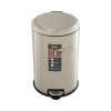 EKO 12L pedal bin,soft close, PP liner,lid and body in satin finish