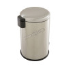 EKO 12L pedal bin,soft close, PP liner,lid and body in satin finish