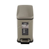 8L "EKO" BRAND step bin, brushed fingerprint proof stainless steel
