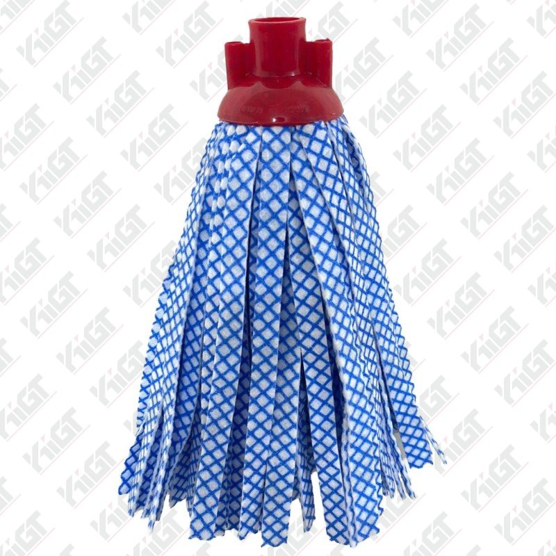 Cotton Mop Round Plastic Stick | GREEN